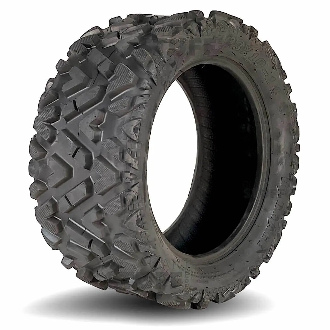 14" Apex Matte Bronze Golf Cart Wheels and All Terrain / Off-Road Tires Combo - Set of 4