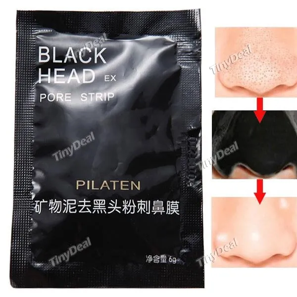 6g Mineral Mud Practical Charcoal Blackhead-Removing Nose Mask Paster Beautifying Sticker