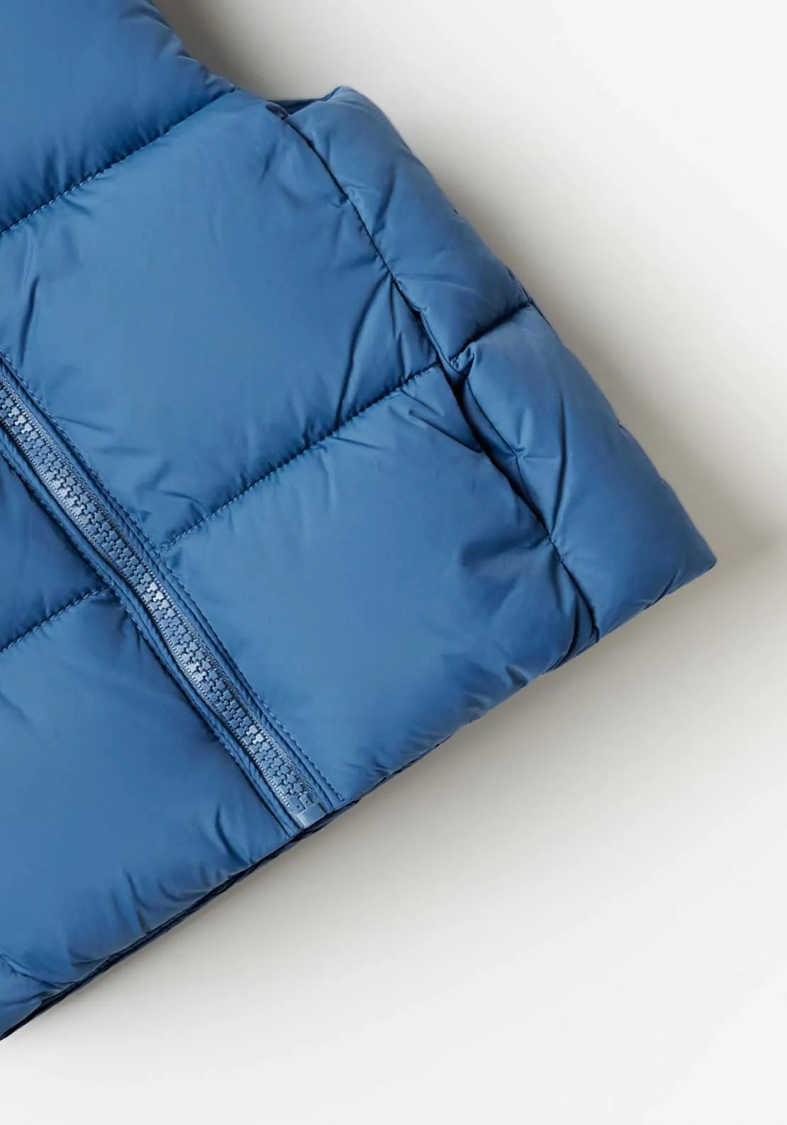 Baby Boy Plain Gilet Med Blue - Blue