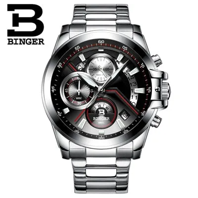 Binger Swiss Quartz Designer Men's Watch B 9016