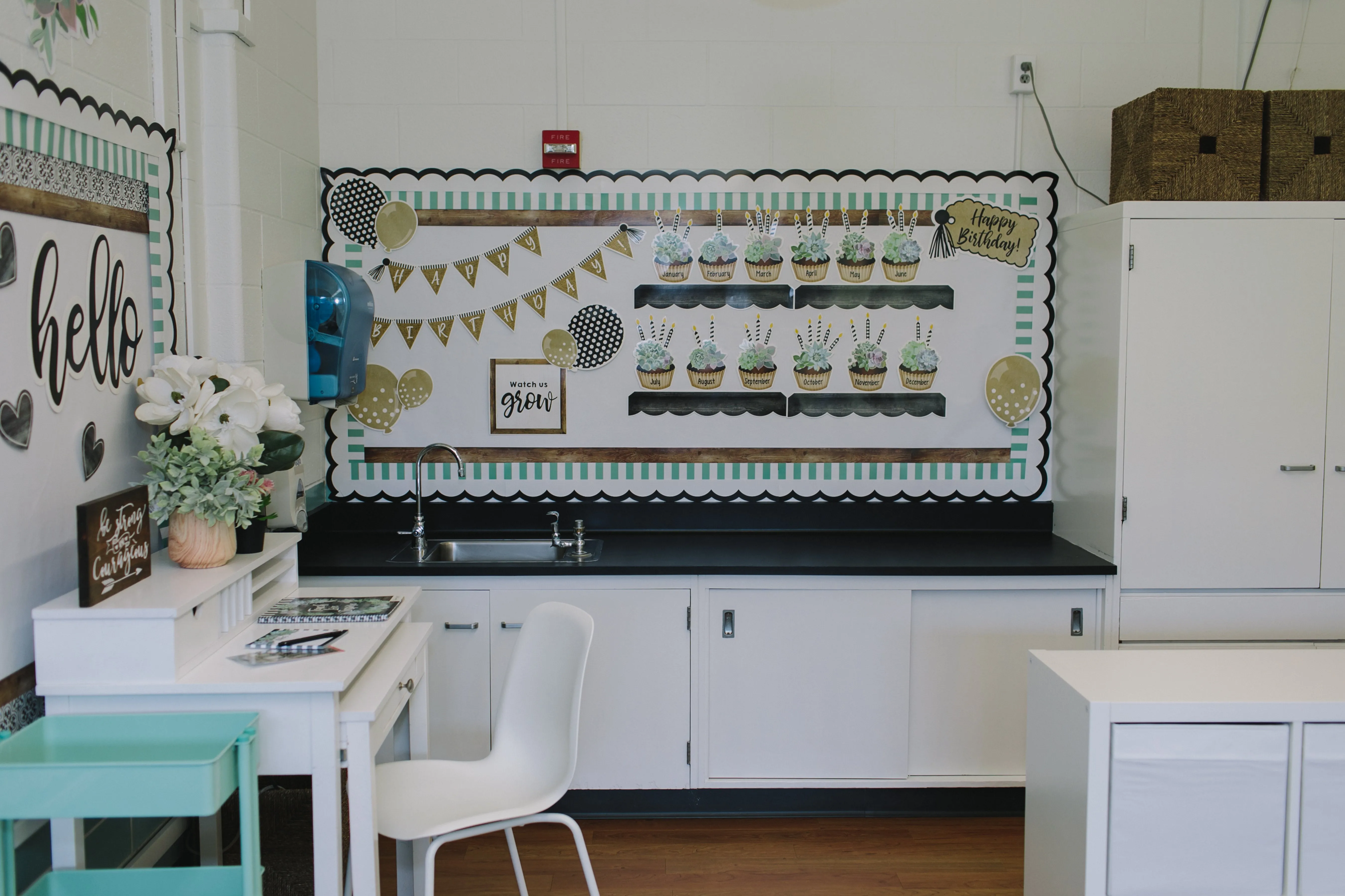 Birthday  | Classroom  Bulletin Board Set | Simply Stylish | Schoolgirl Style