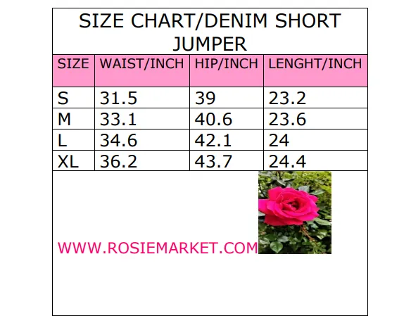 Black Denim Short Overall