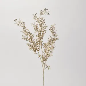 Bleached Look Faux White Smilax Leaf Foliage Branch Spray - 36"