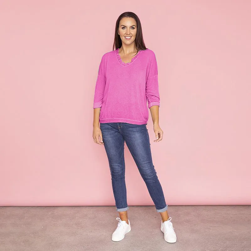 Carrie Top (Fuchsia)