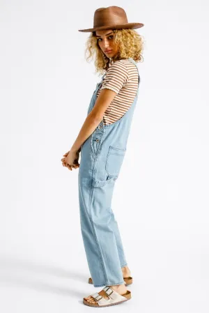 Christina Crop Overall - Faded Indigo