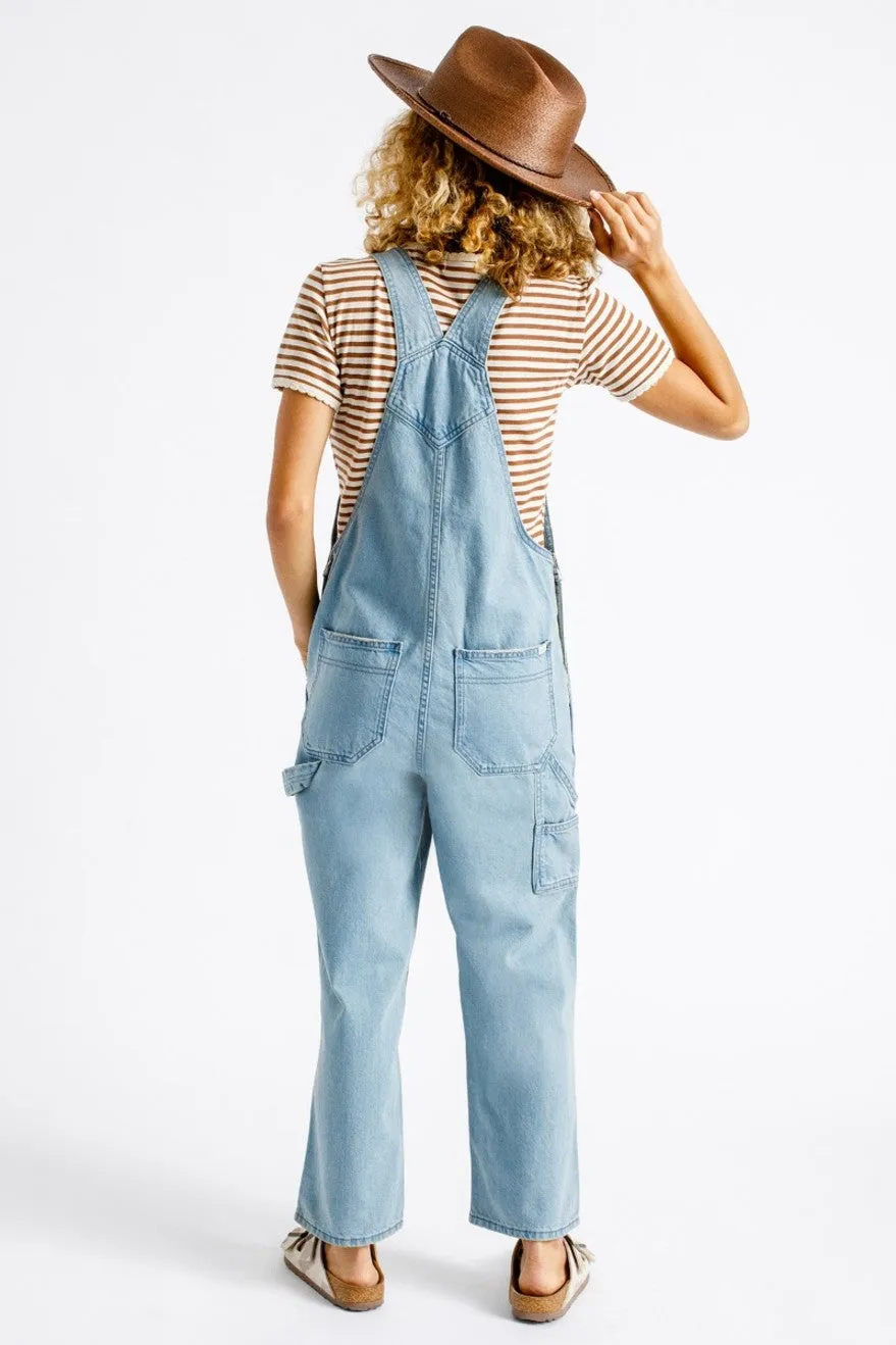 Christina Crop Overall - Faded Indigo