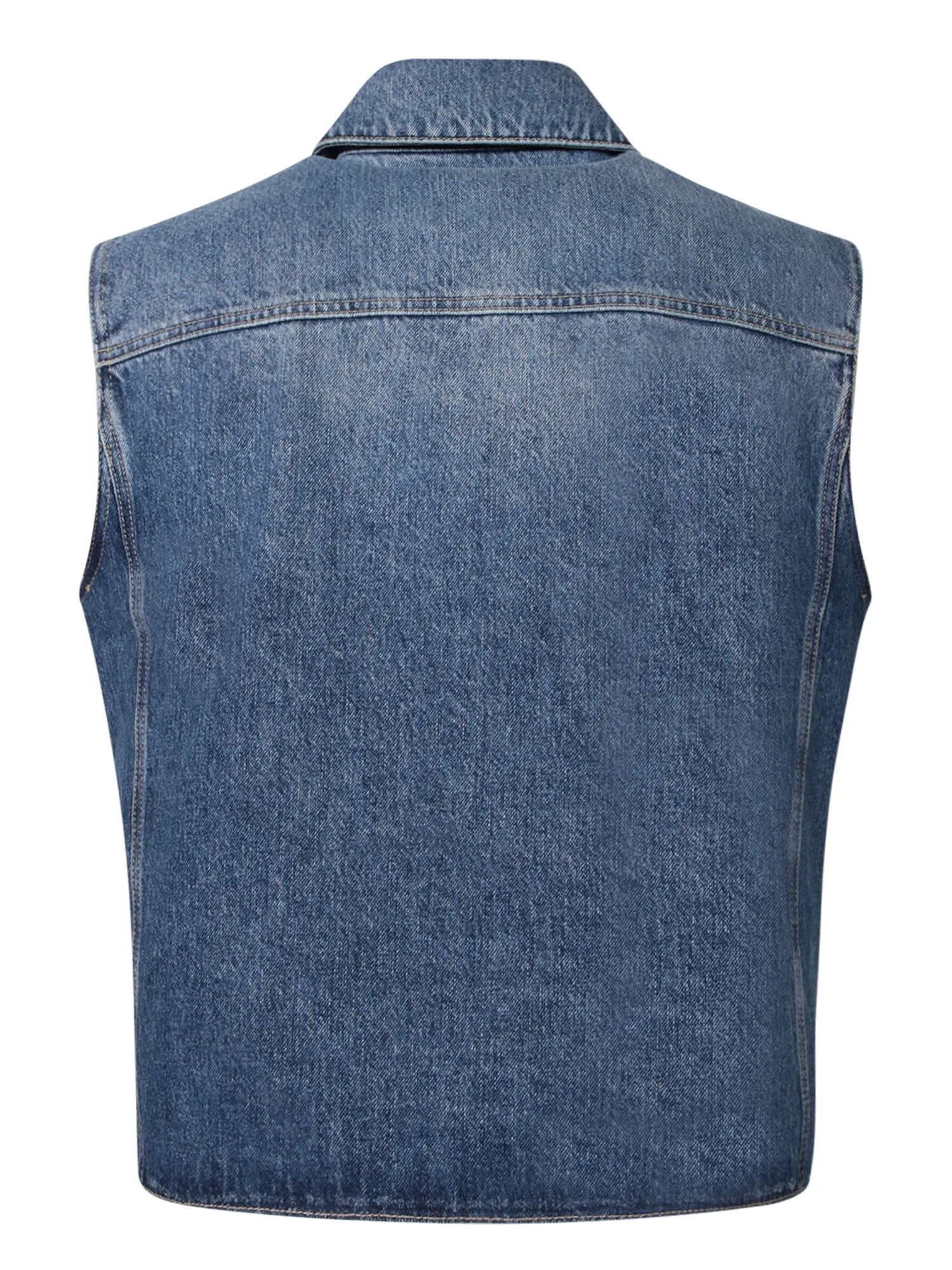 Denim blue vest