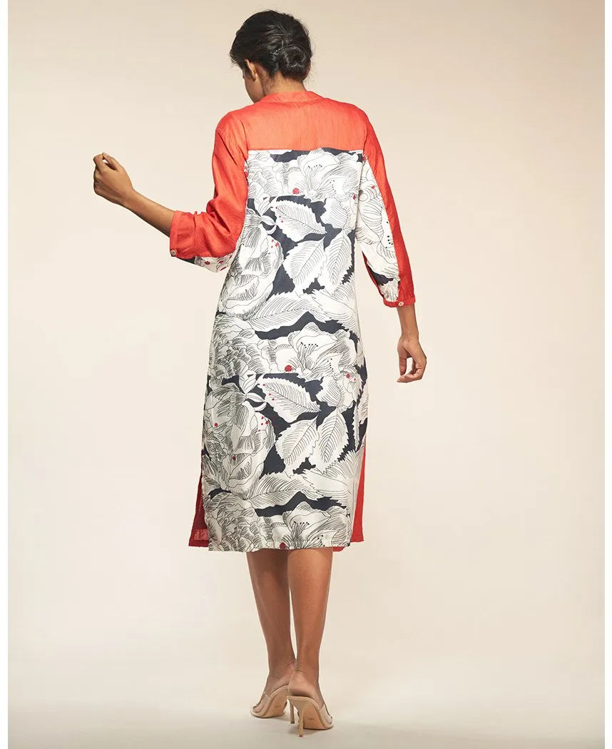 Draped Leaf Dress