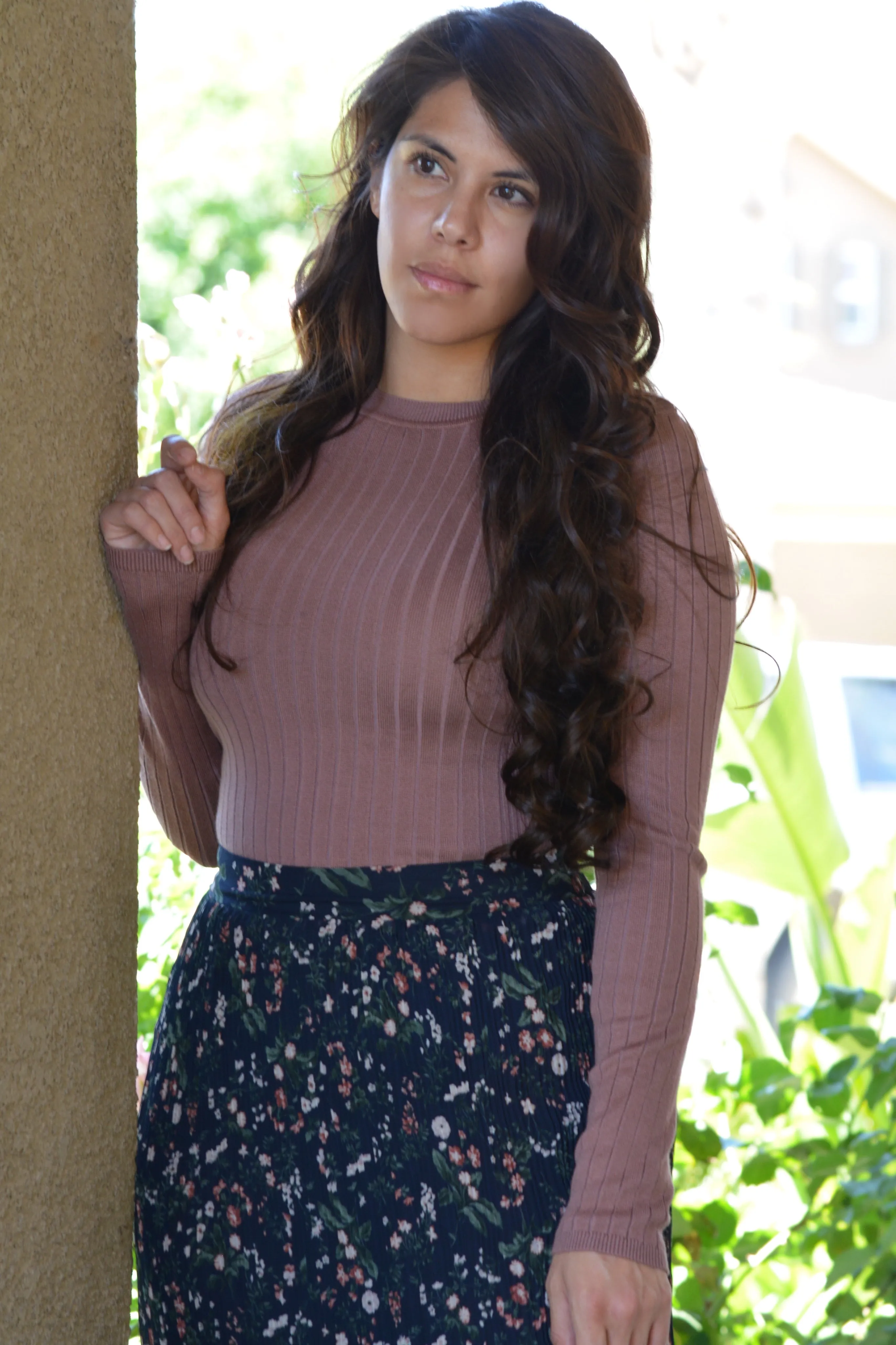 Esme Black Ribbed Top