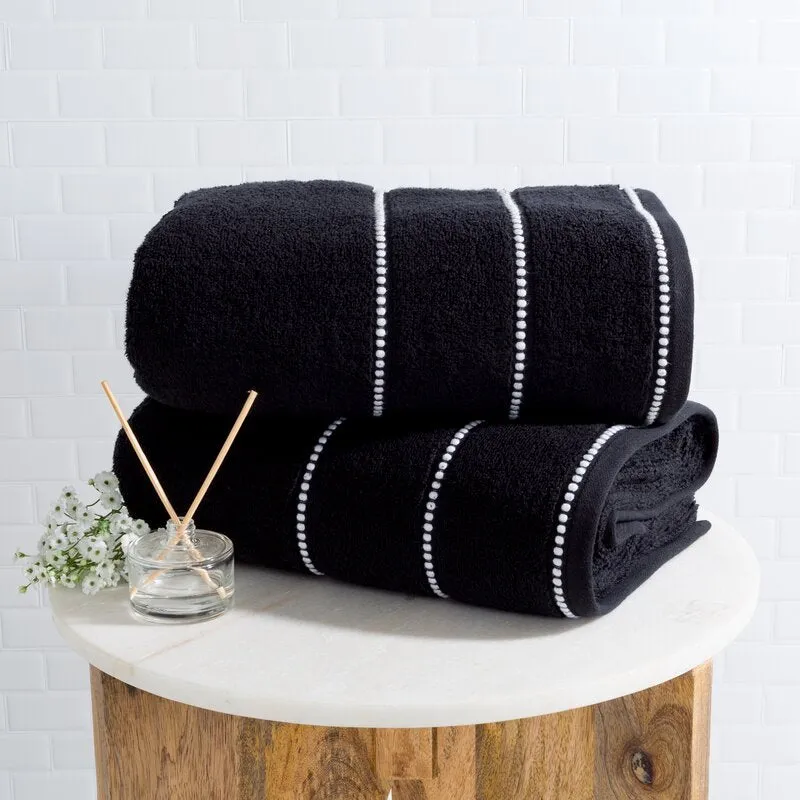 Fleur 2 Piece Classic 100% Cotton Bath Towel Set
