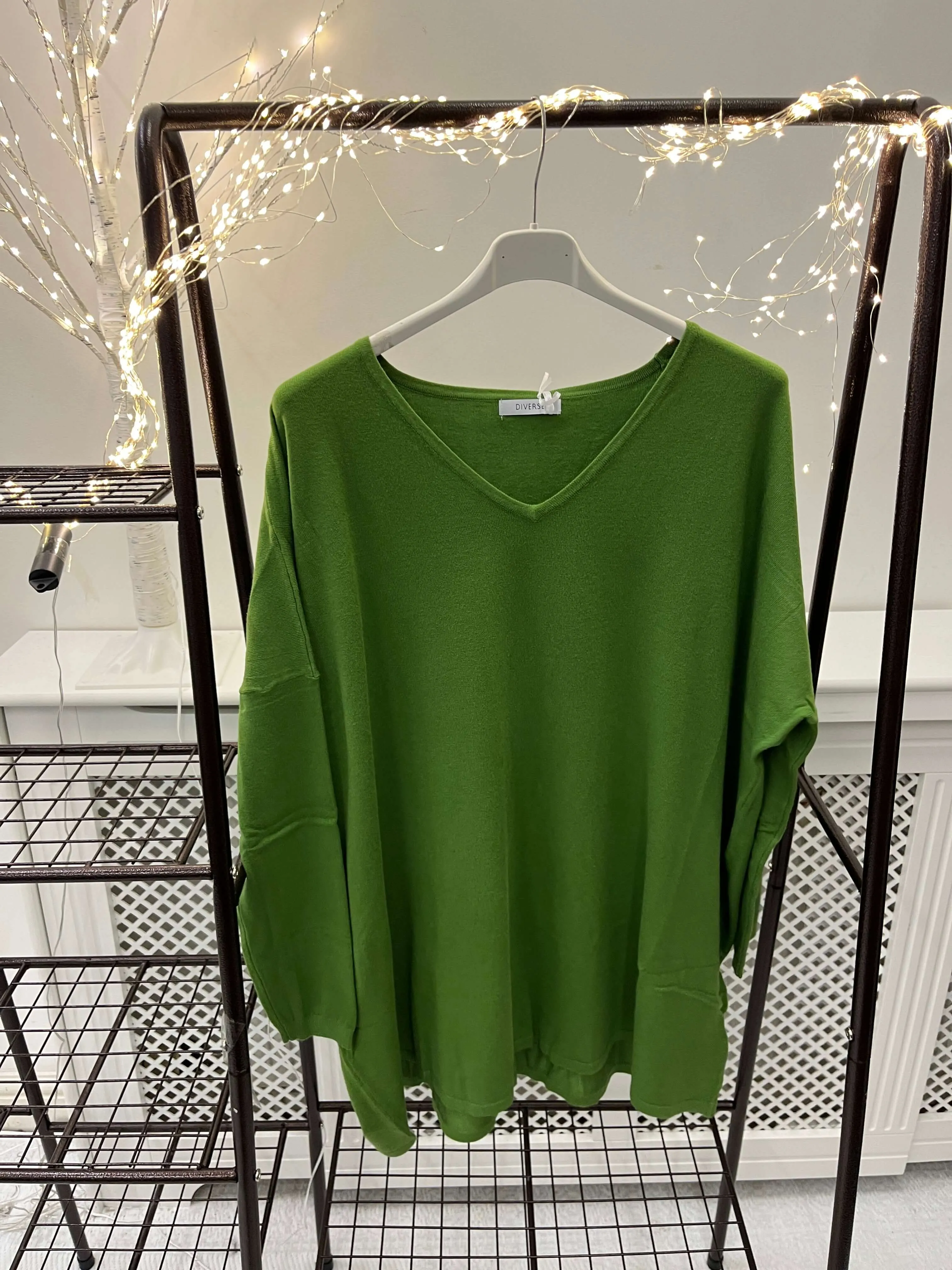 Frieda Soft V Neck Batwing Jumper