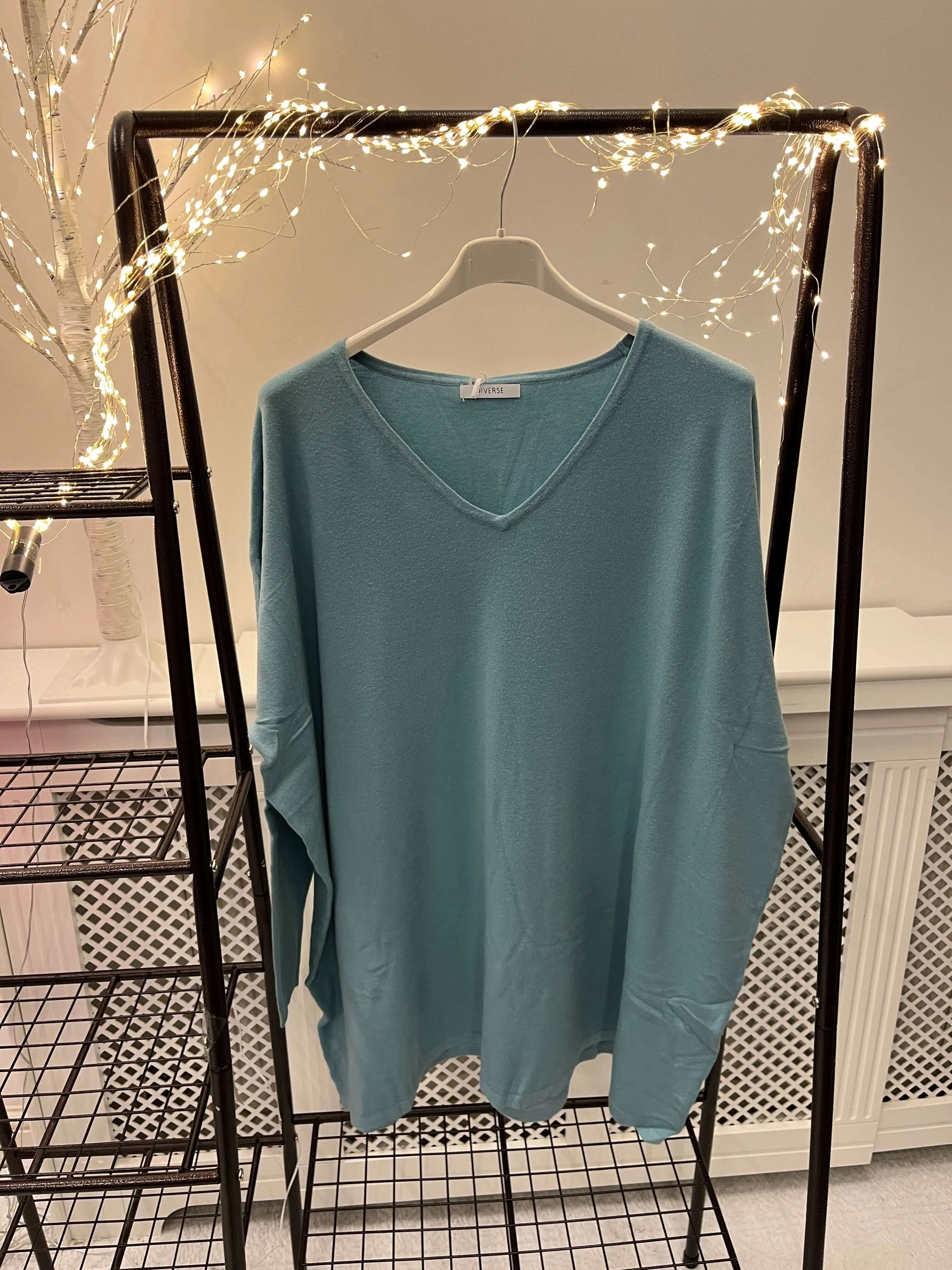 Frieda Soft V Neck Batwing Jumper