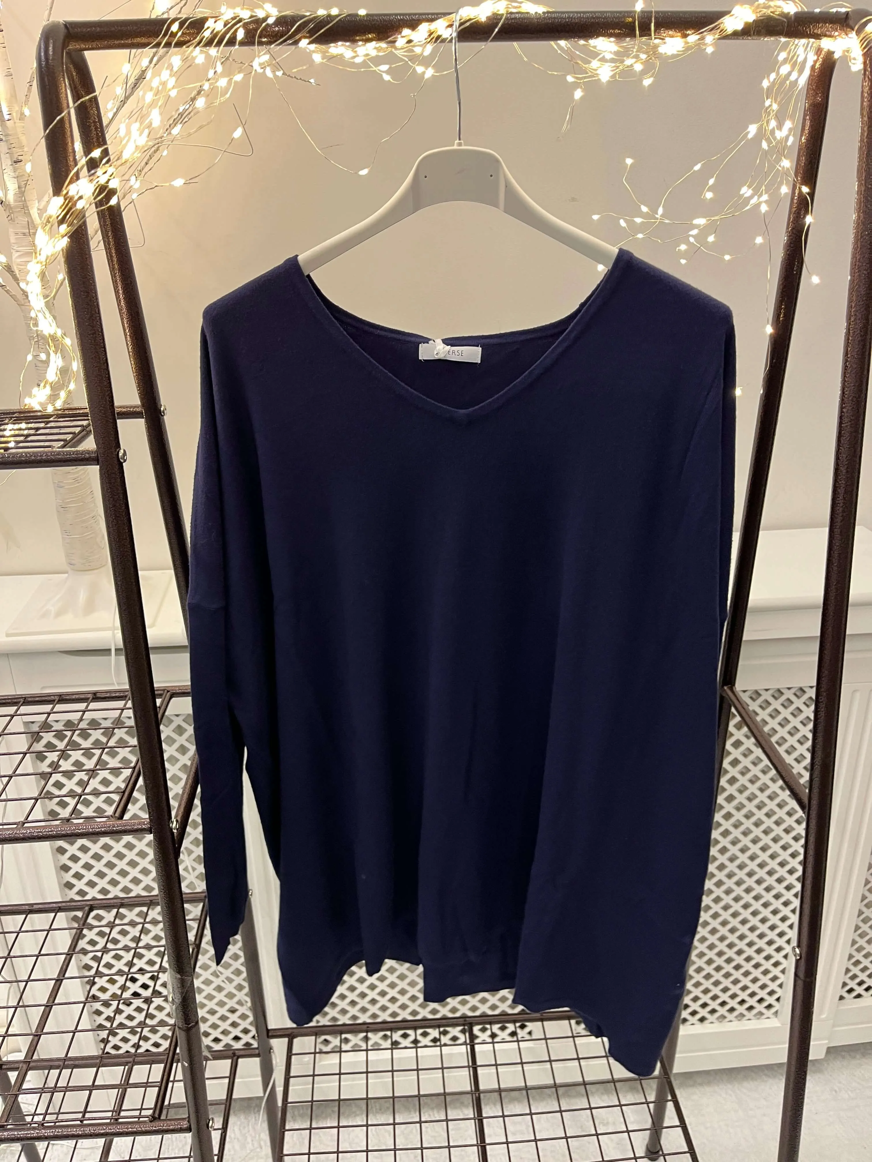 Frieda Soft V Neck Batwing Jumper