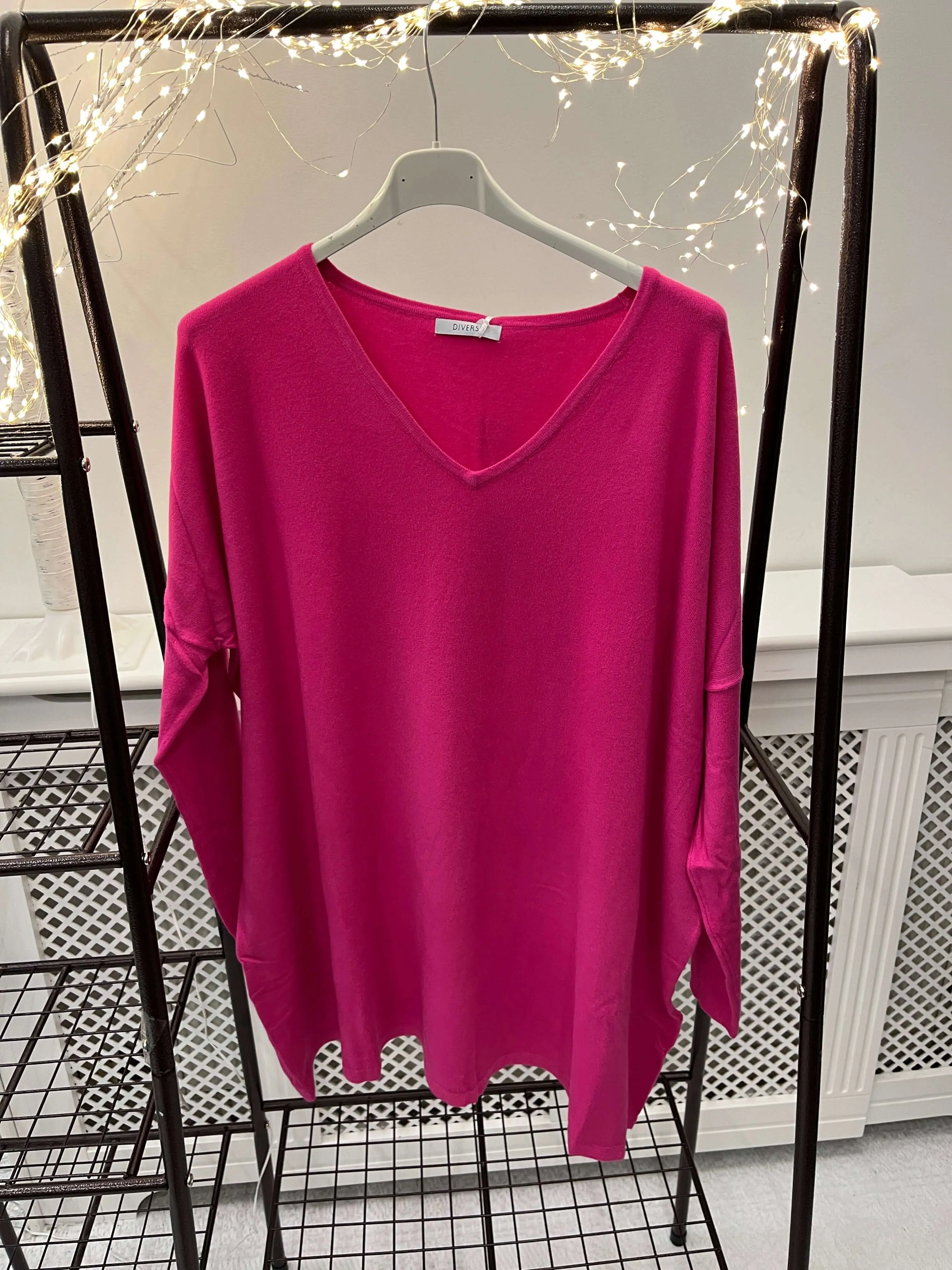 Frieda Soft V Neck Batwing Jumper