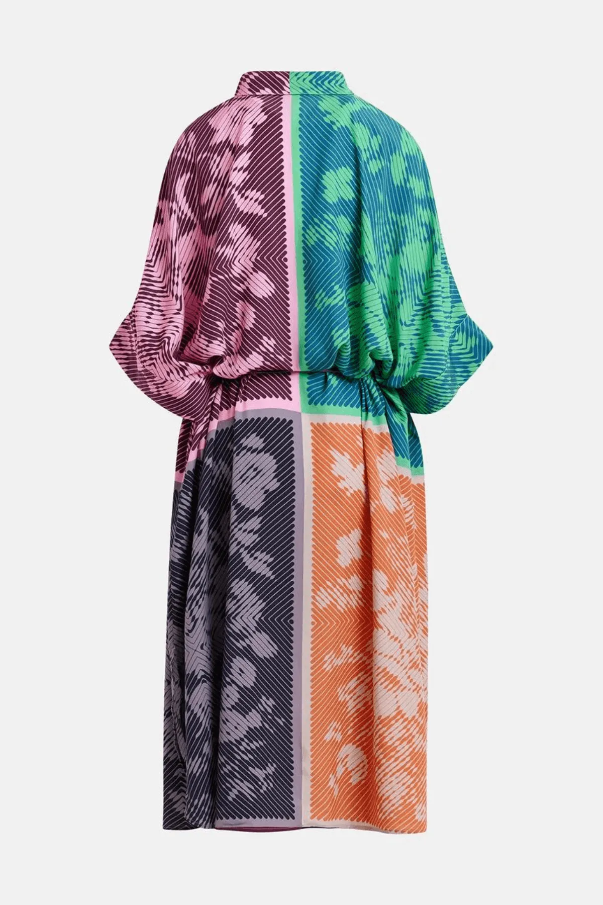 GARNET PLACED PRINT DRESS HULK