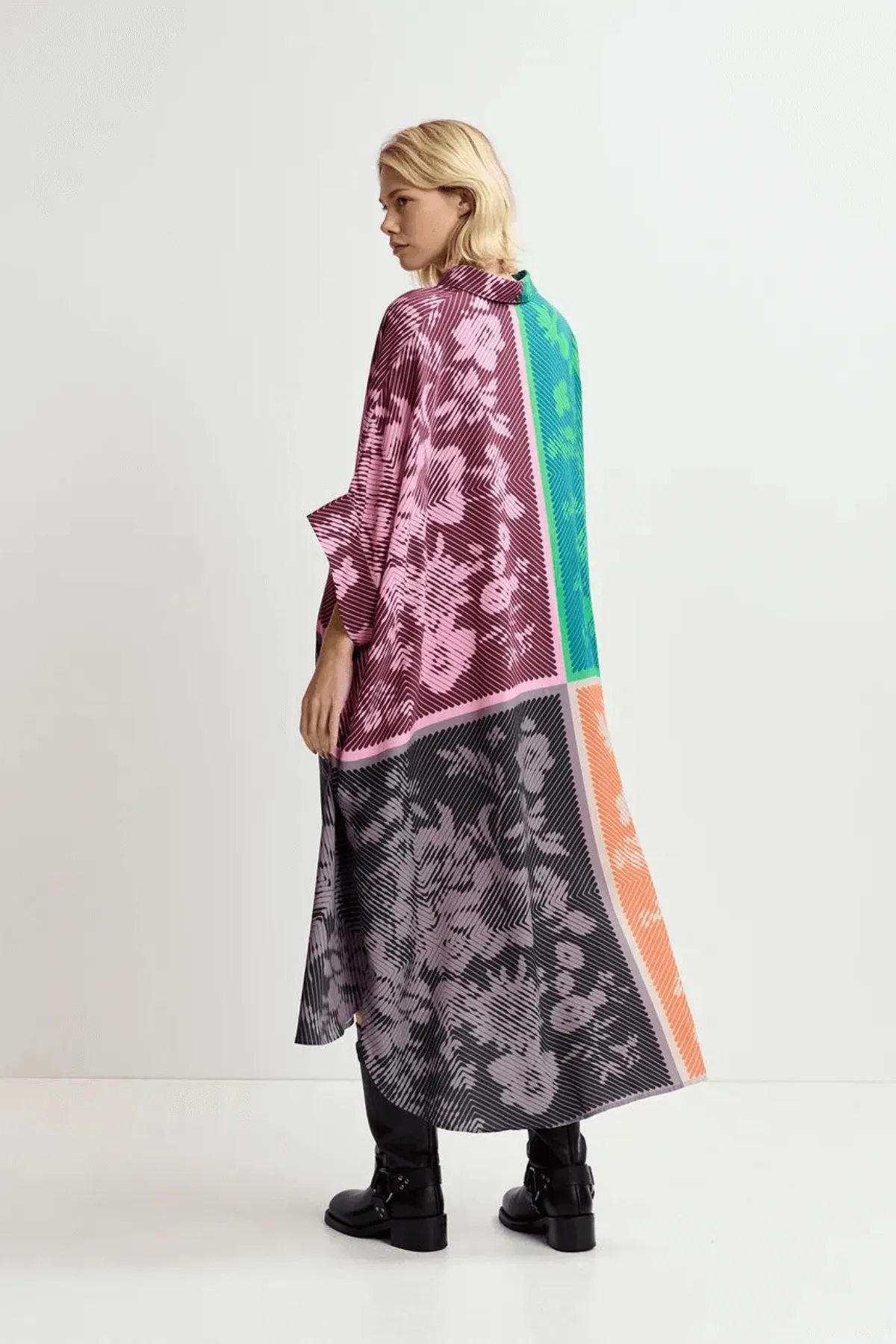 GARNET PLACED PRINT DRESS HULK
