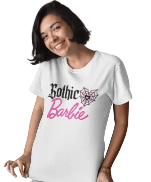 Gothic Barbie Adult Unisex Oversize Grey or White T-Shirt