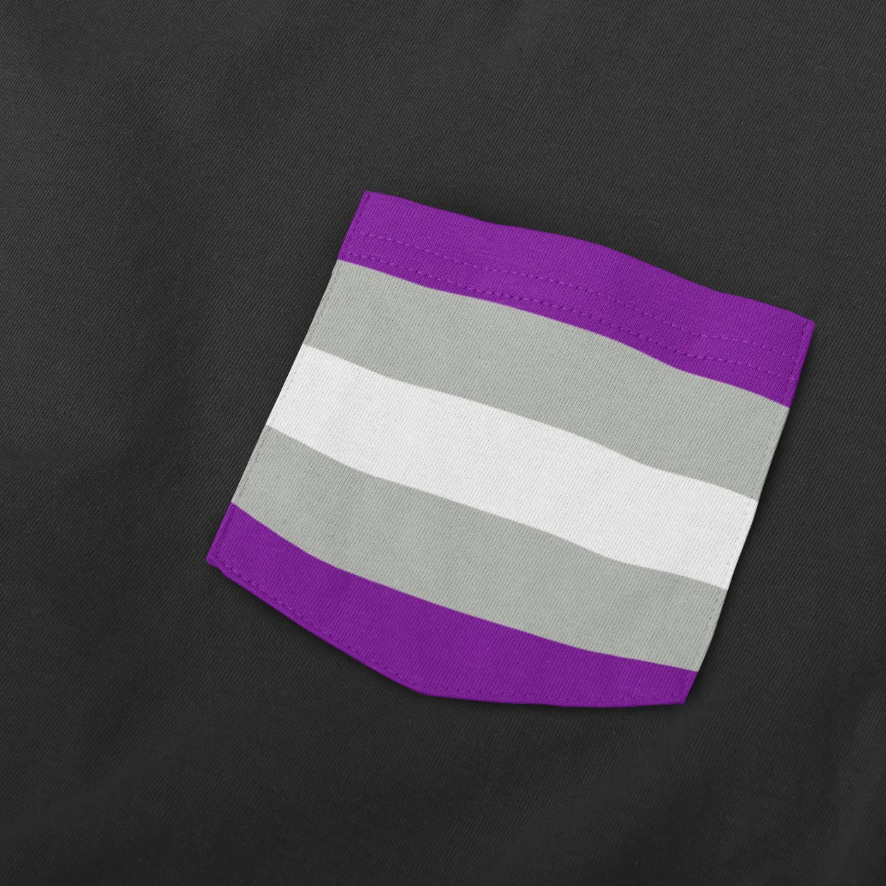 Greysexual Pride Flag Pocket T Shirt