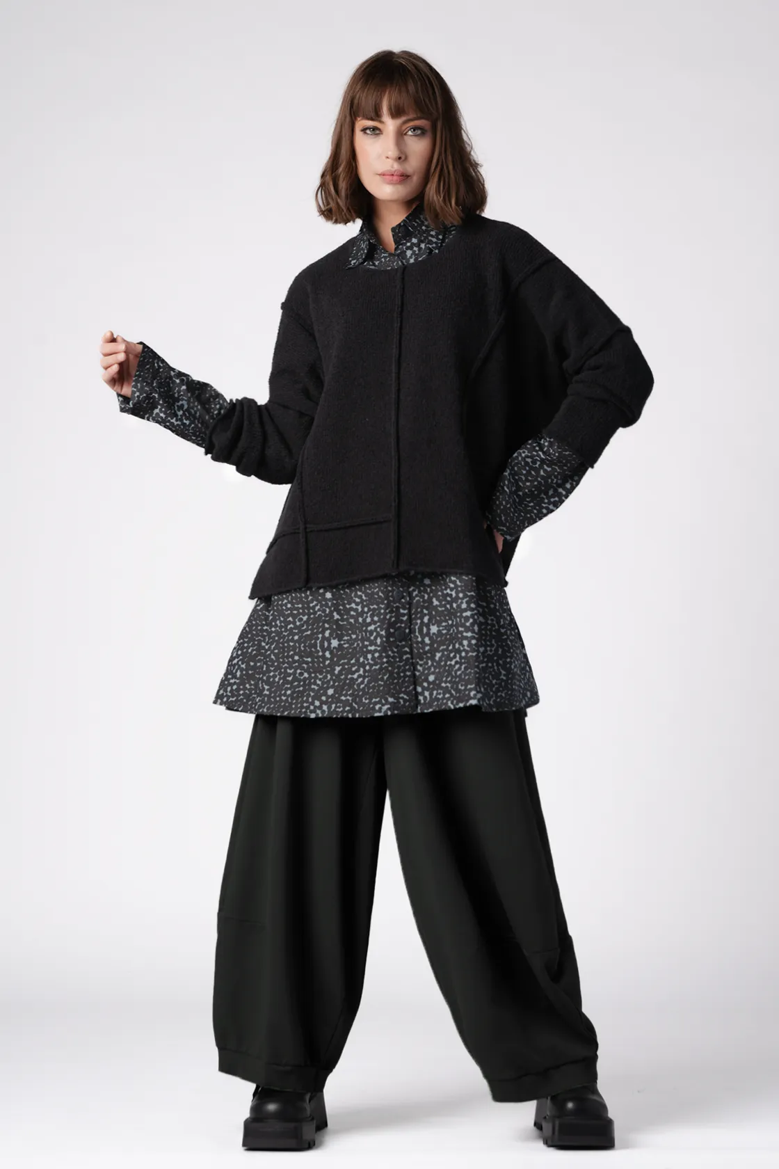 GRIZAS Cecilia Sweater in Black