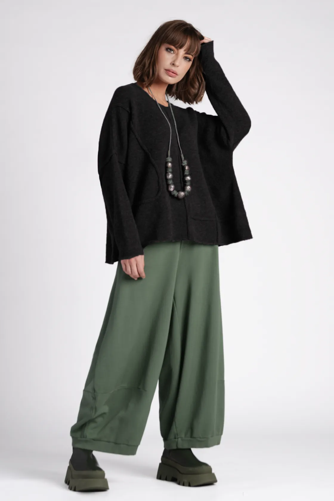 GRIZAS Cecilia Sweater in Black