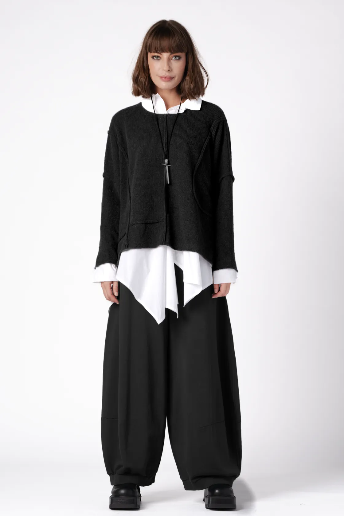 GRIZAS Cecilia Sweater in Black