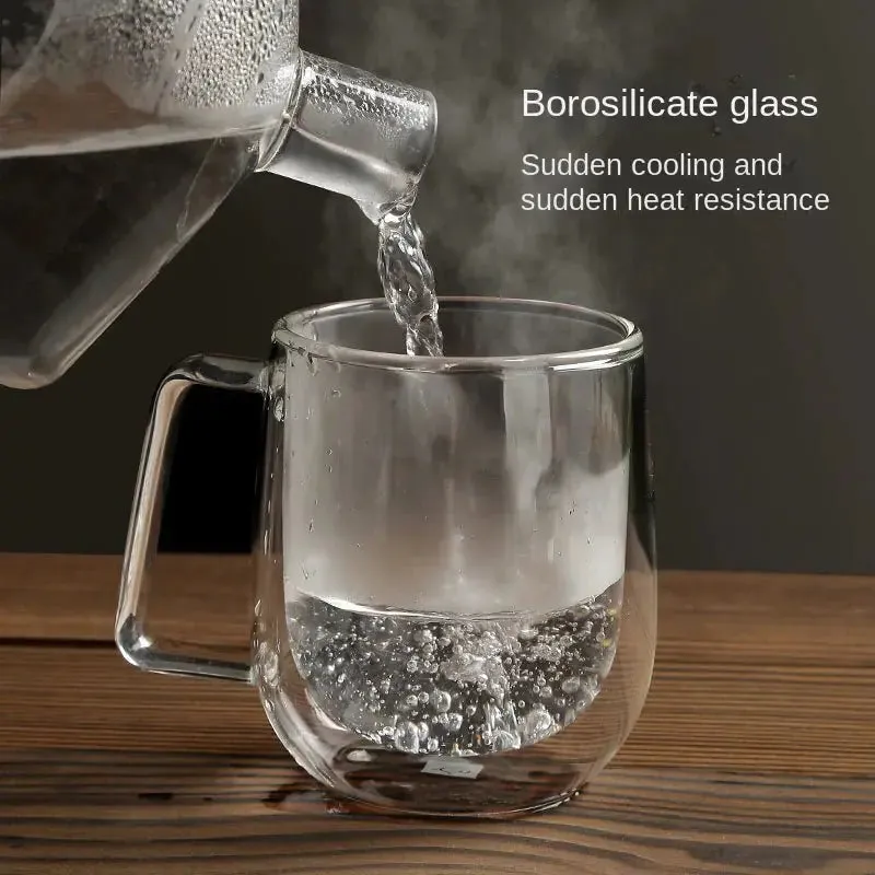 Heart-Shaped Double Wall Tea Mug