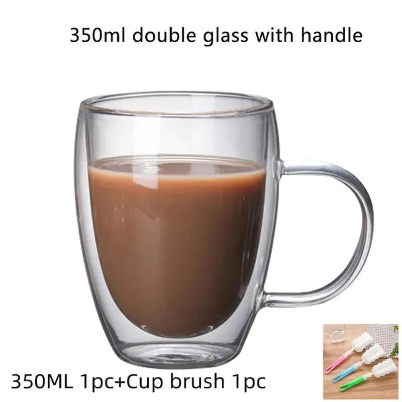 Heart-Shaped Double Wall Tea Mug