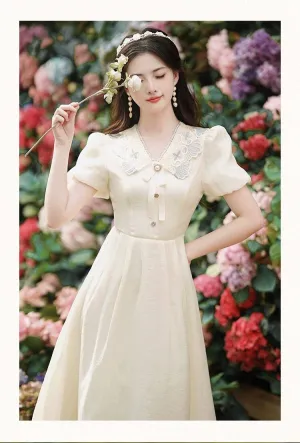 Heidi vintage dress, vintage French dress, vintage dress, floral dress, cottagecore dress, French dress, floral dress, 1950s