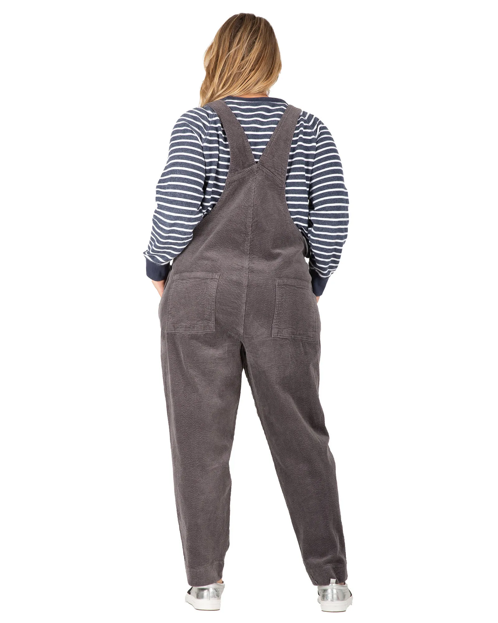 Kylie Corduroy Overall | Charcoal