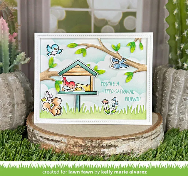 LAWN FAWN: Backdrop Landscape | Tree Branches | Lawn Cuts Die