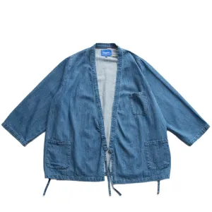 Light Blue Denim Kimono Jacket