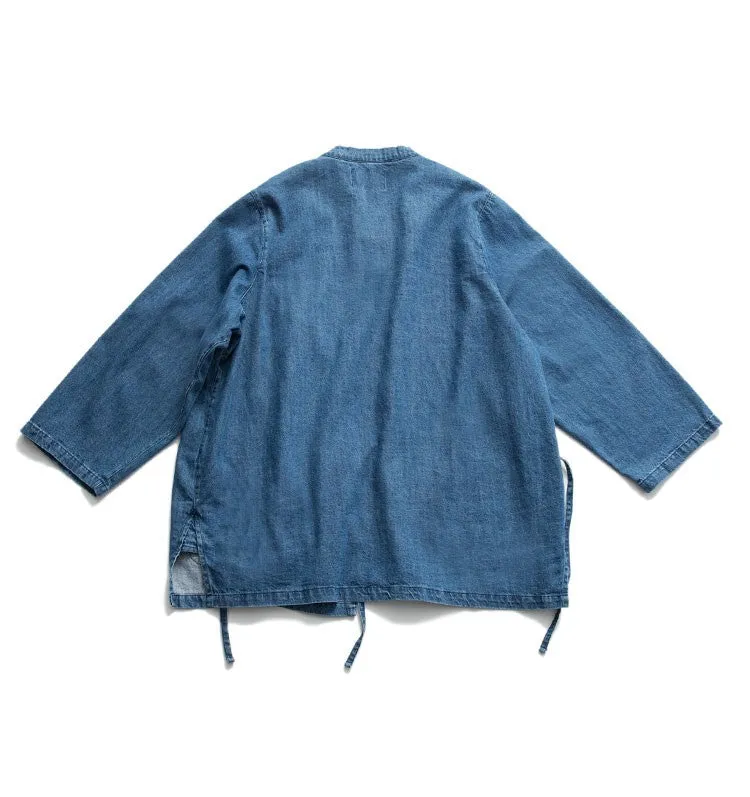 Light Blue Denim Kimono Jacket