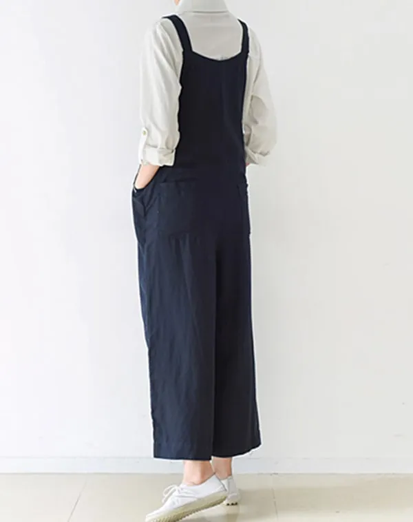 Loose Linen jumpsuit Overall
