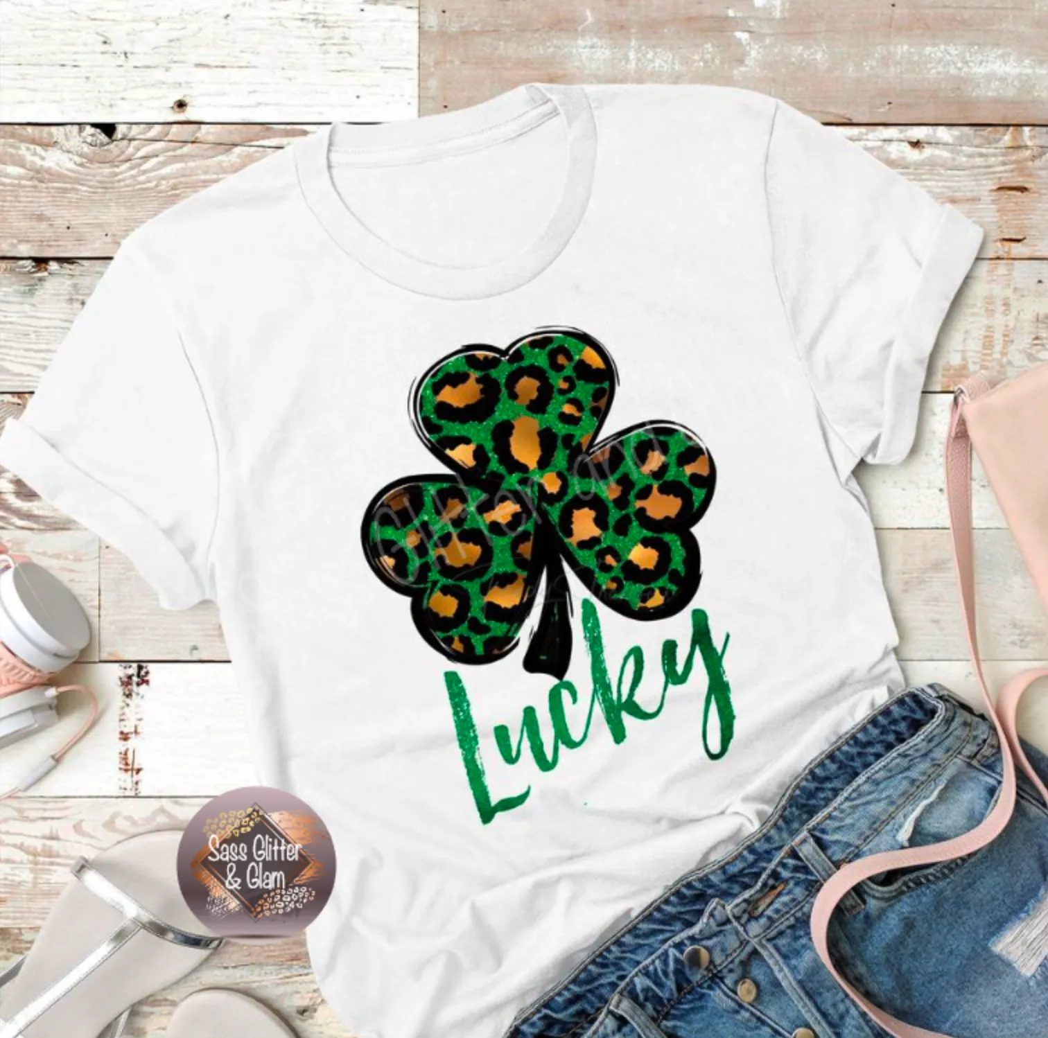 lucky leopard shamrock