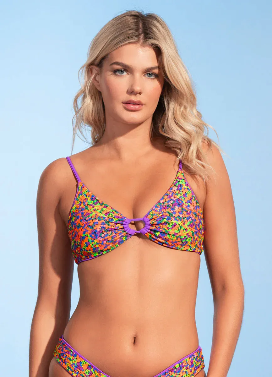 Maaji Violet Libby Front Tie Bralette Bikini Top