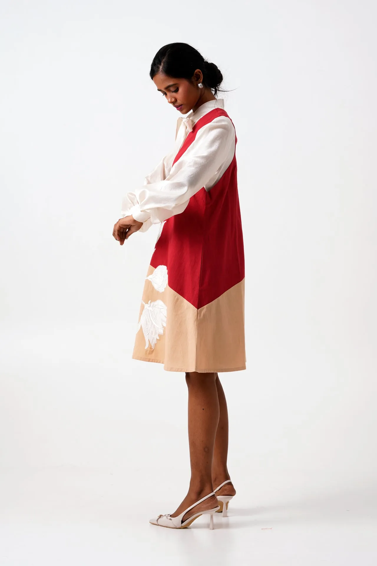 Madder Melody - Neck Tie Shirt   Short Dress