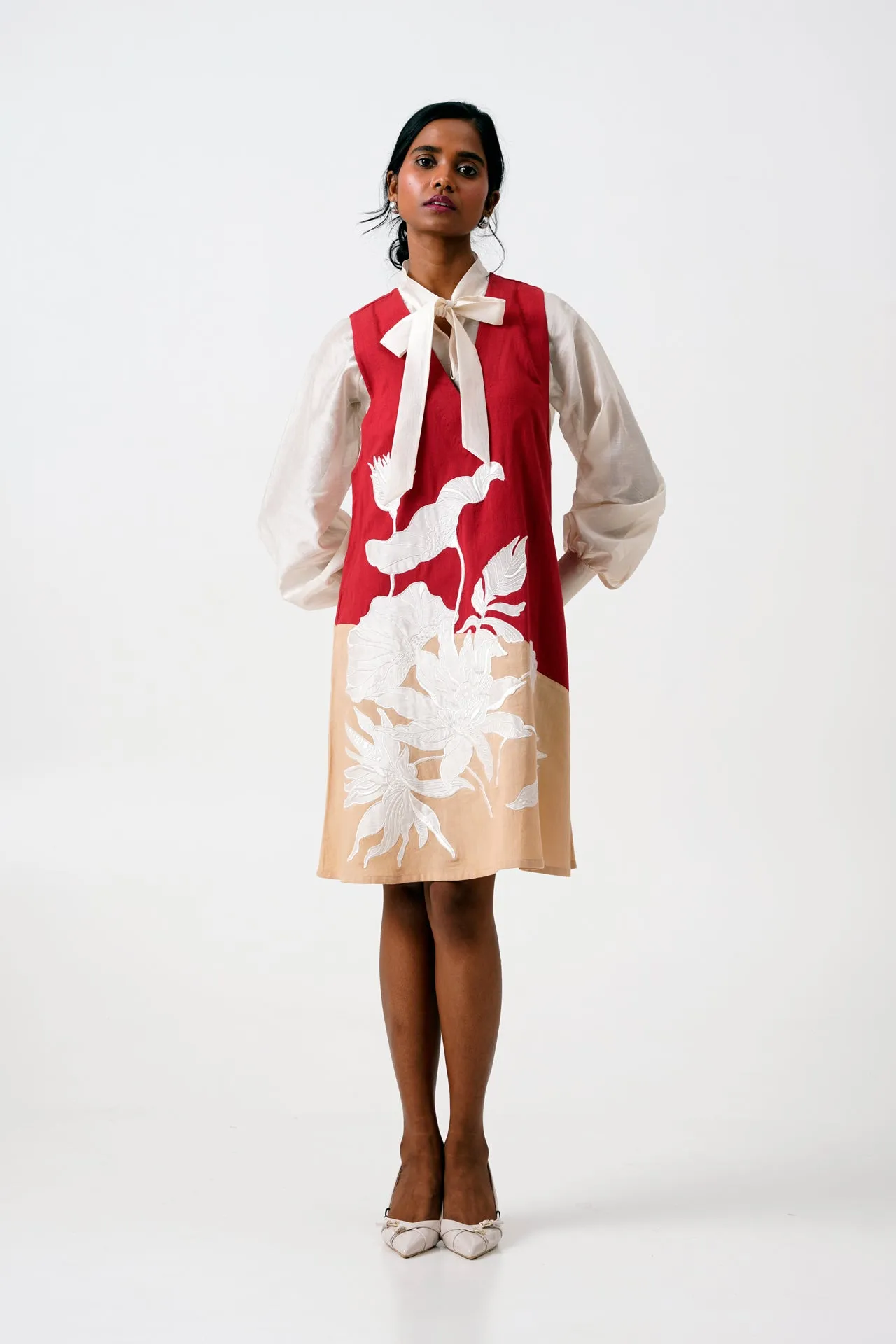 Madder Melody - Neck Tie Shirt   Short Dress