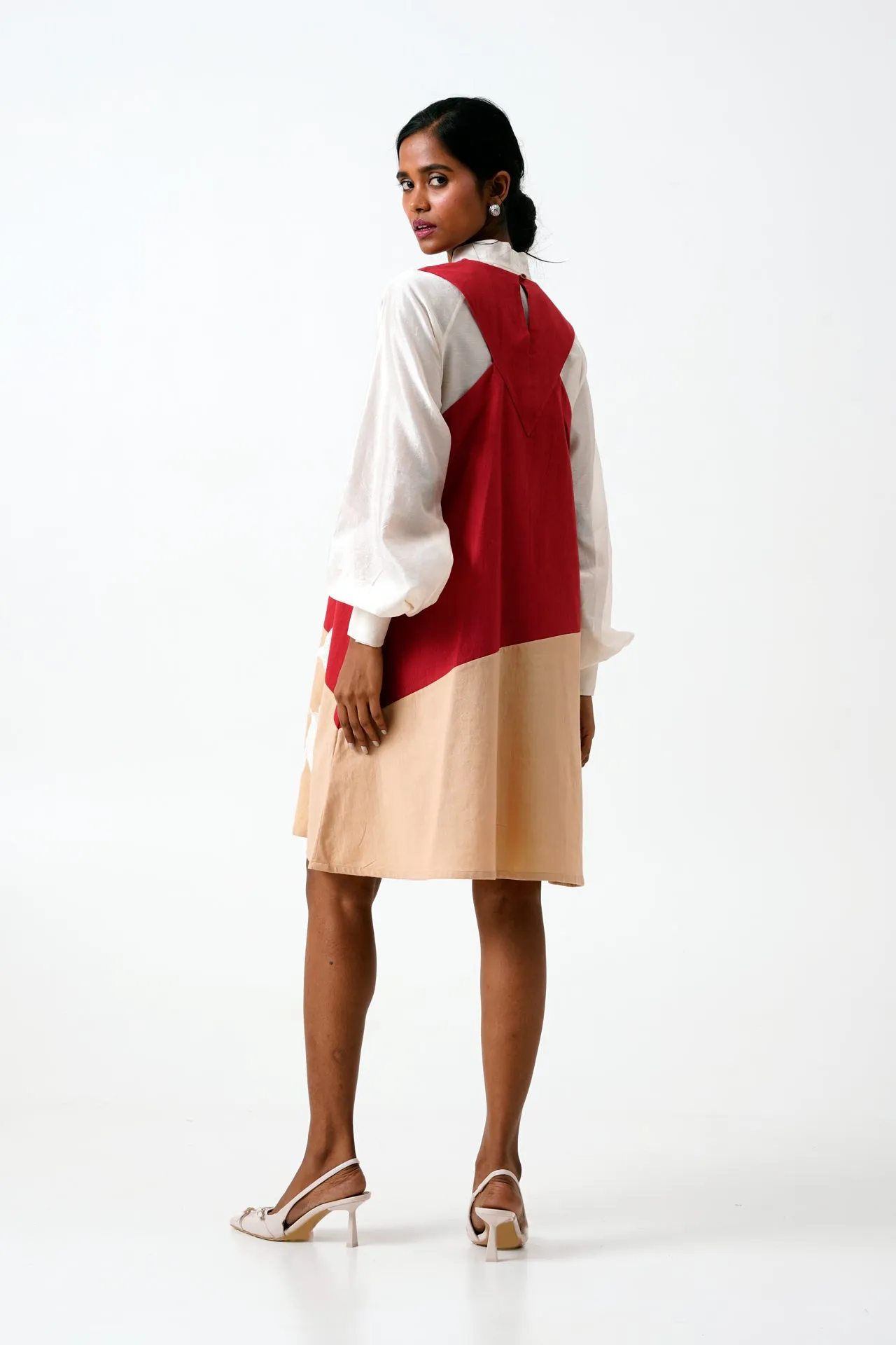 Madder Melody - Neck Tie Shirt   Short Dress