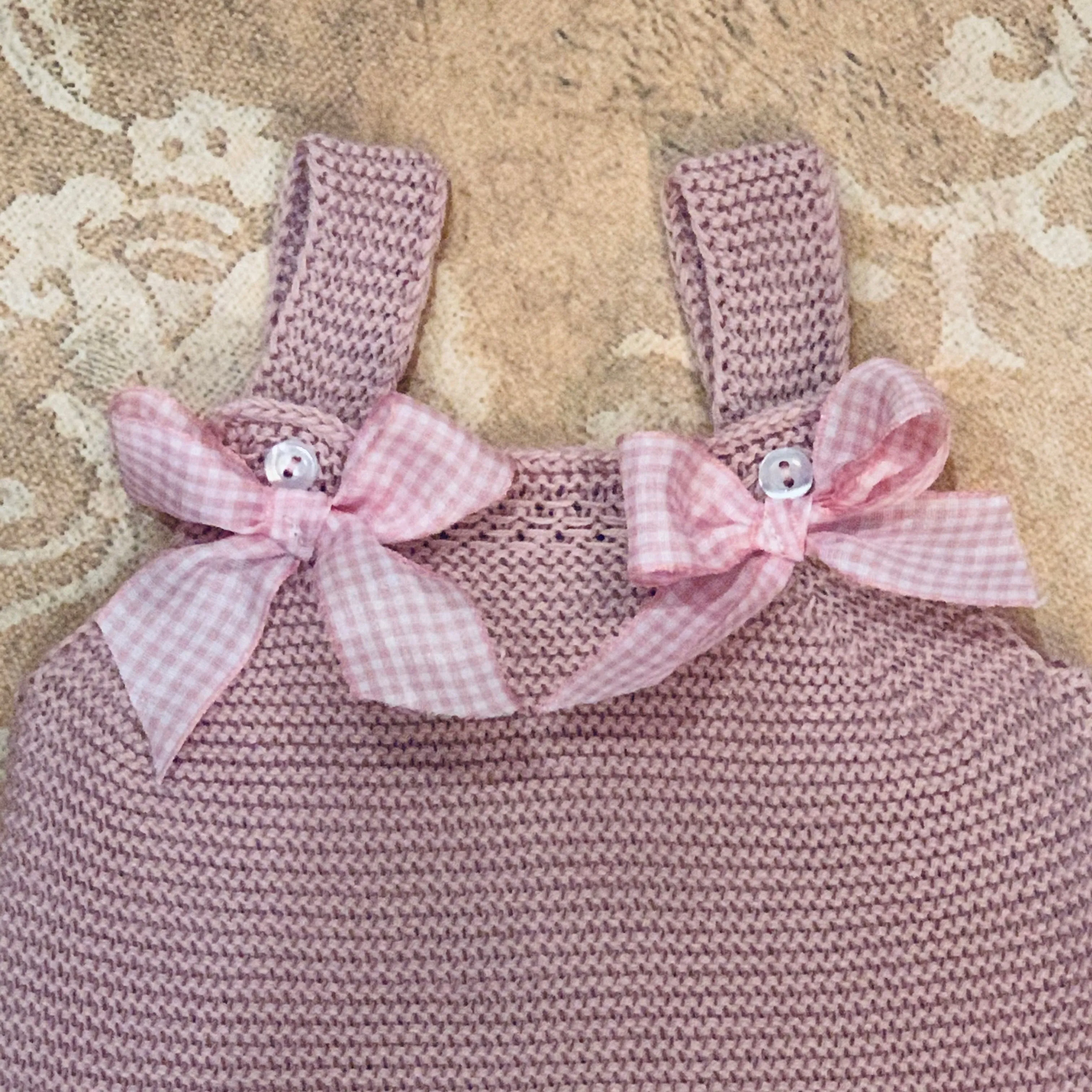 Mauve Knit Overall