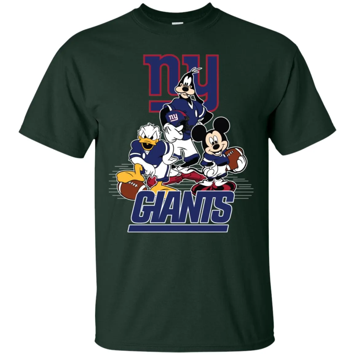 Mickey Mouse New York Giants American Football Nfl Sports Shirt