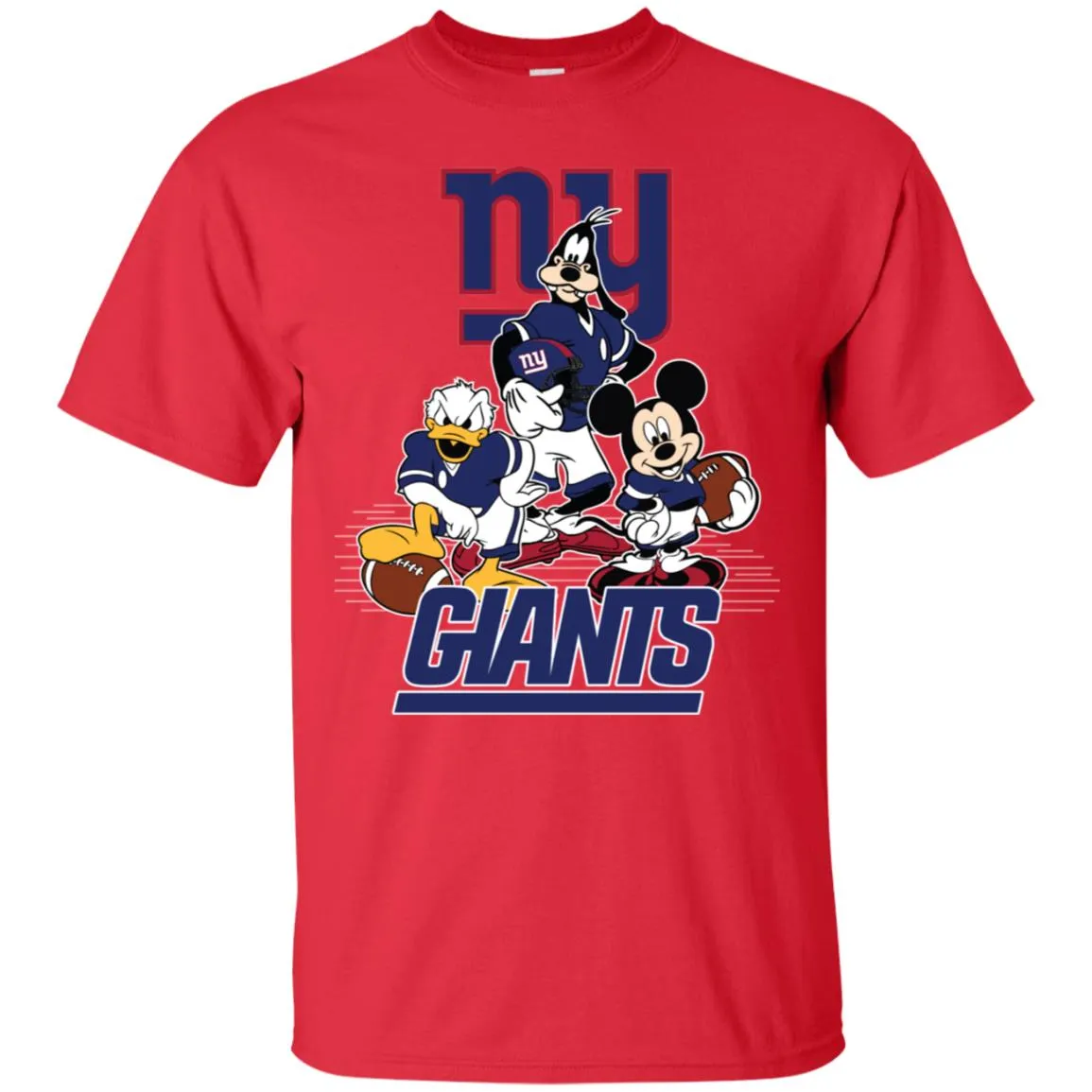 Mickey Mouse New York Giants American Football Nfl Sports Shirt