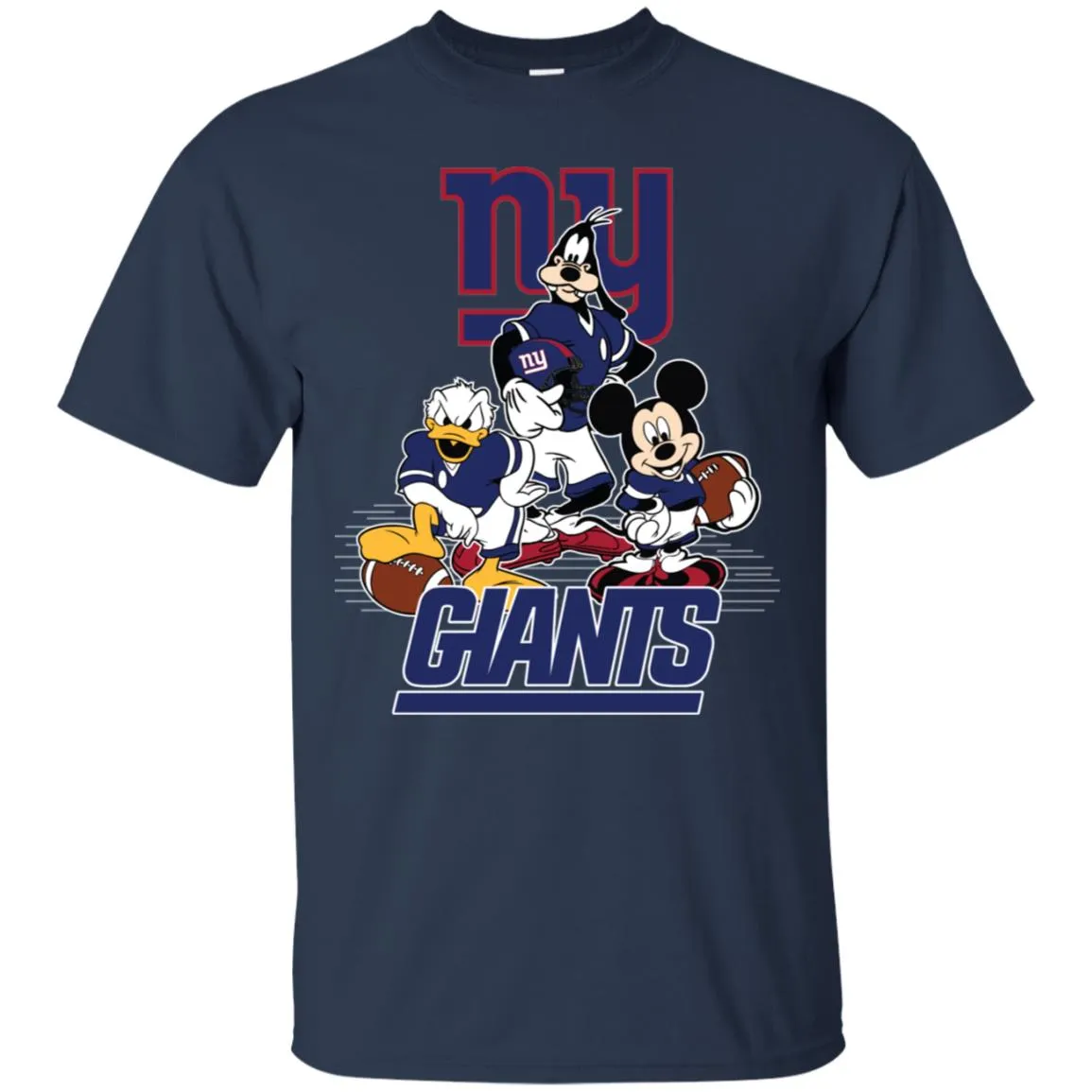 Mickey Mouse New York Giants American Football Nfl Sports Shirt