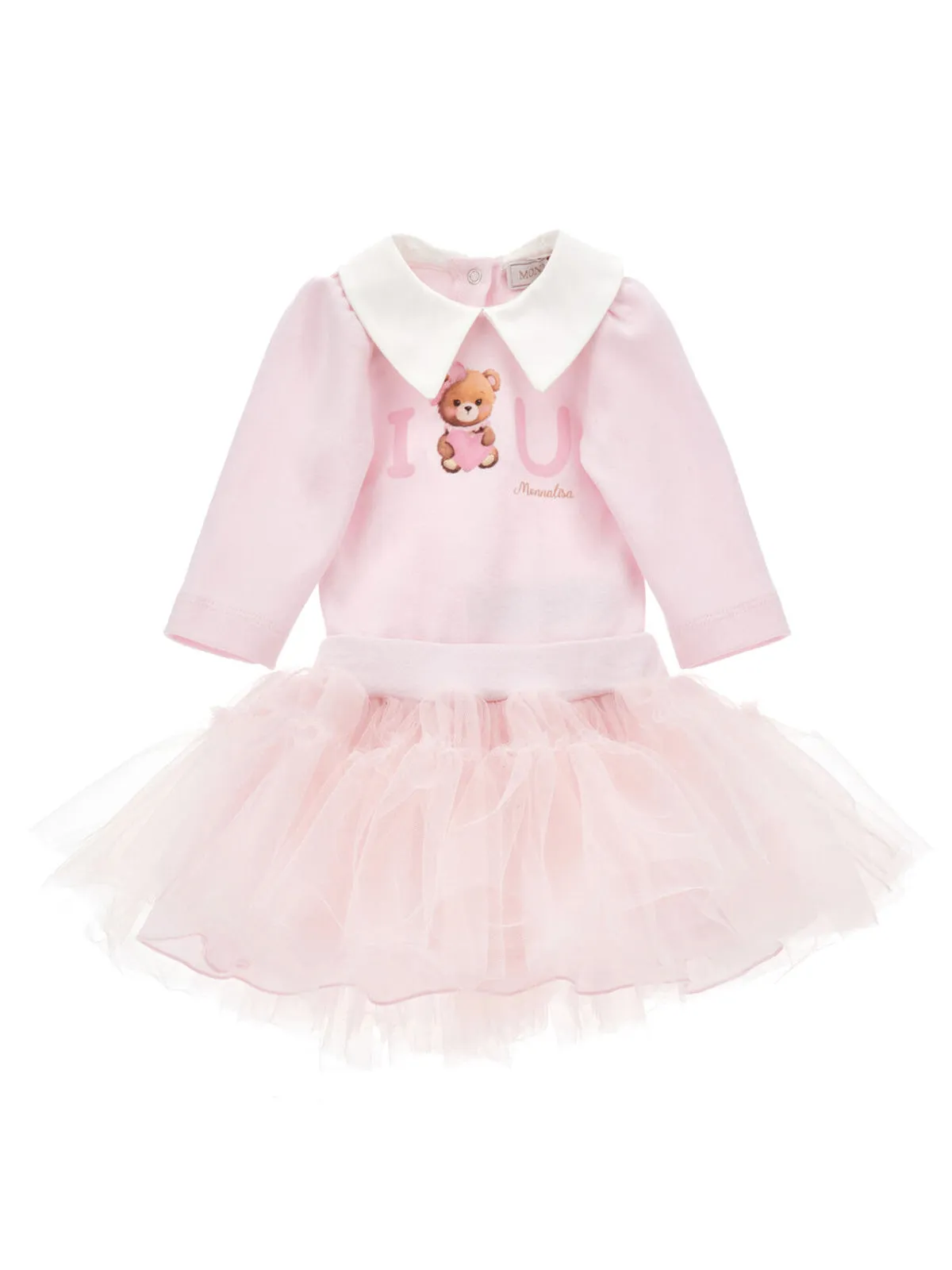Monnalisa-baby set- bodysuit with tulle skirt