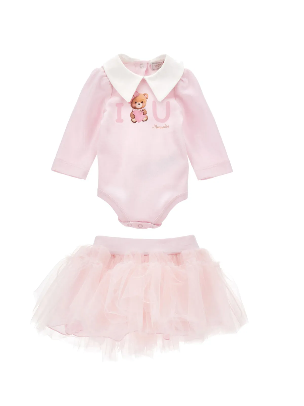 Monnalisa-baby set- bodysuit with tulle skirt