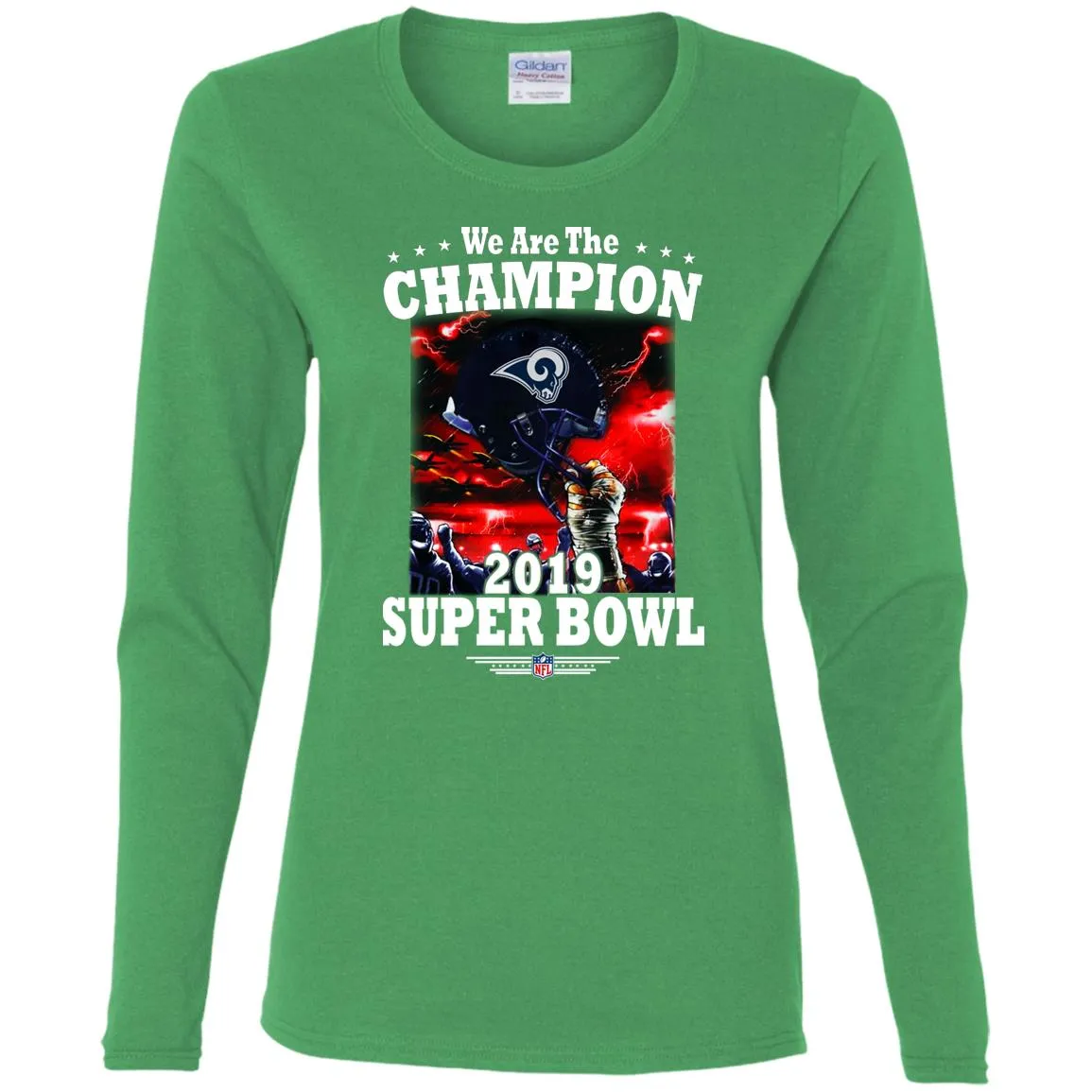 Nfl – Los Angeles Rams We Are The Champion 2019 Super Bowl Football Women Long Sleeve Shirt