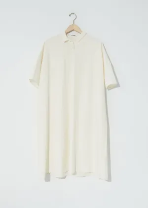 Plain Popeline Henley Dress