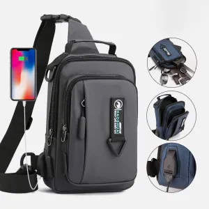 Practical Crossbody Sling Bag For Men Waterproof Travel Satchel Purse