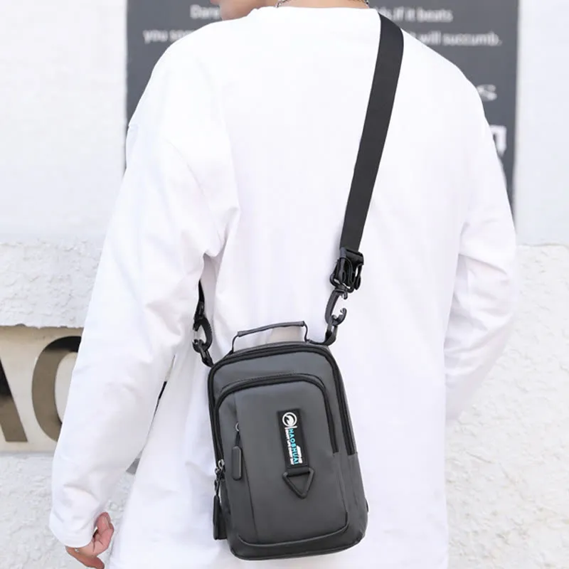 Practical Crossbody Sling Bag For Men Waterproof Travel Satchel Purse
