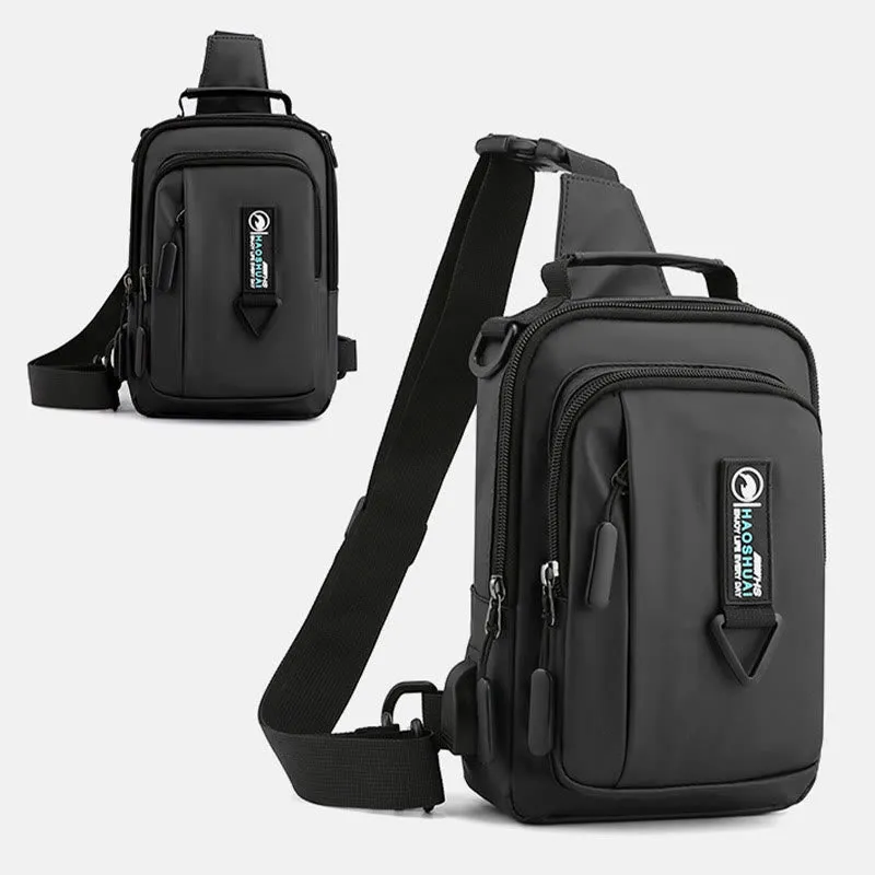 Practical Crossbody Sling Bag For Men Waterproof Travel Satchel Purse
