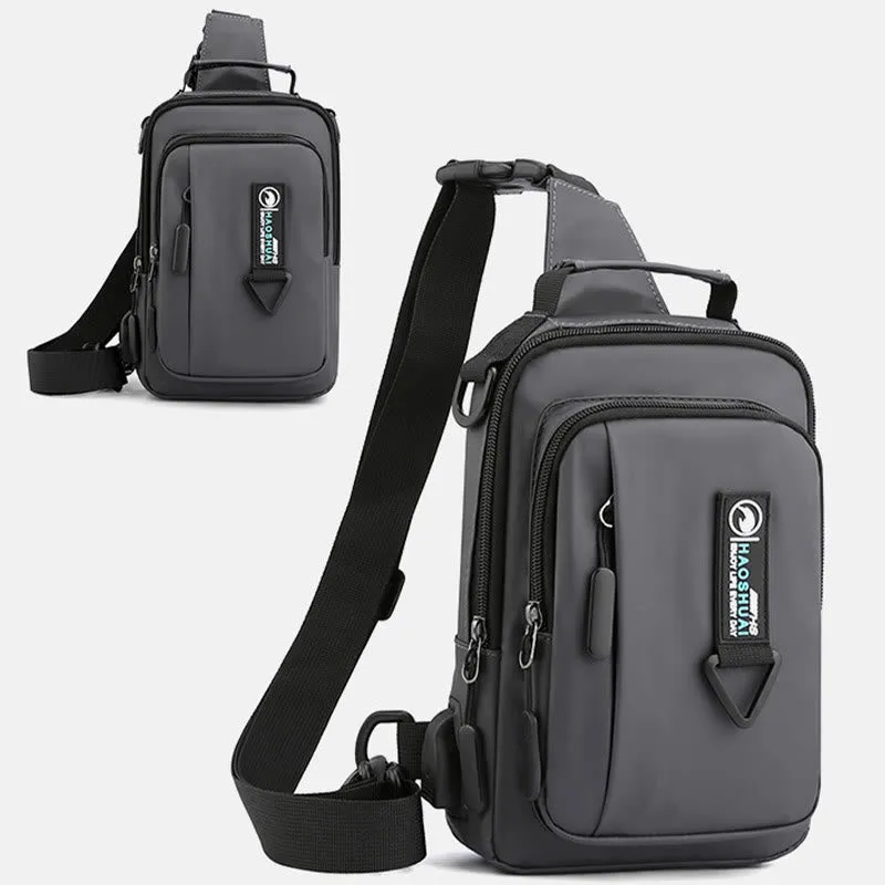 Practical Crossbody Sling Bag For Men Waterproof Travel Satchel Purse